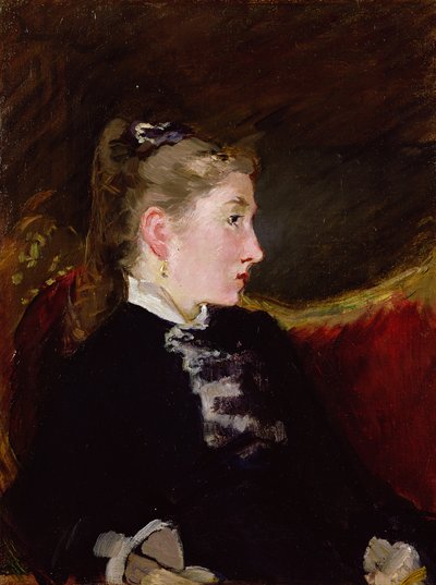 Profile of a Young Girl - Mlle. Ellen Andree, c.1860 by Édouard Manet